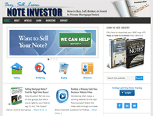 Tablet Screenshot of noteinvestor.com